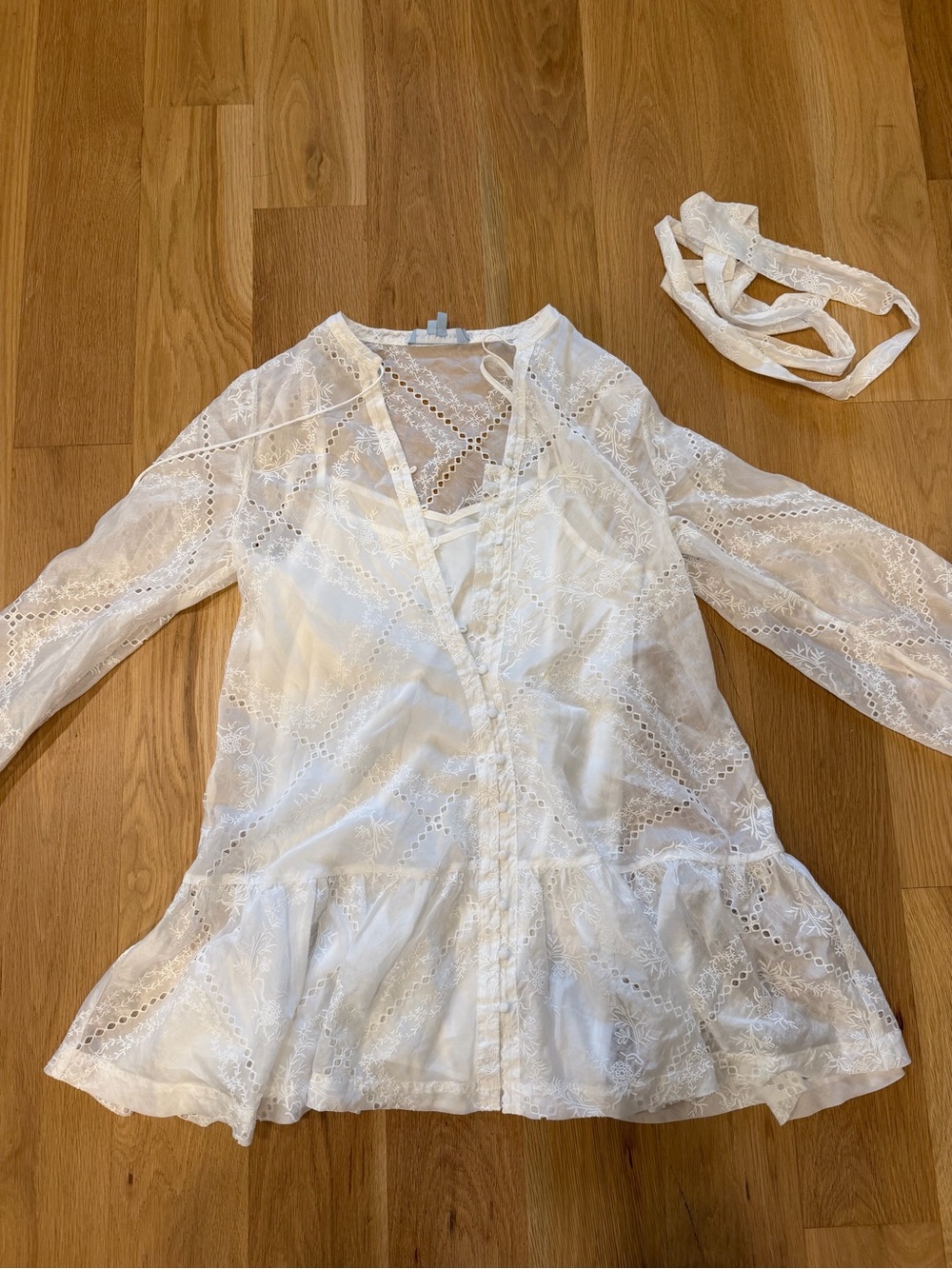 White Eyelet Lace Hill House Dress